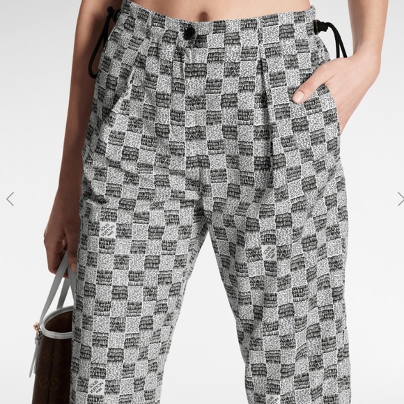 Louis Vuitton LV Match Damier Dressy Jogging Pants 100% authentic Sz US - Picture 11 of 16